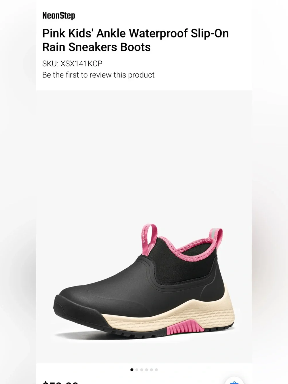 Little girls HISEA Ankle Supporting Waterproof Sneakers
